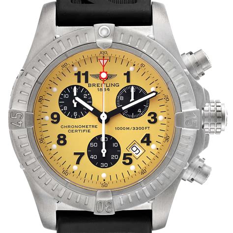 breitling aeromarine chrono m1 yellow|men's breitlino avenger.